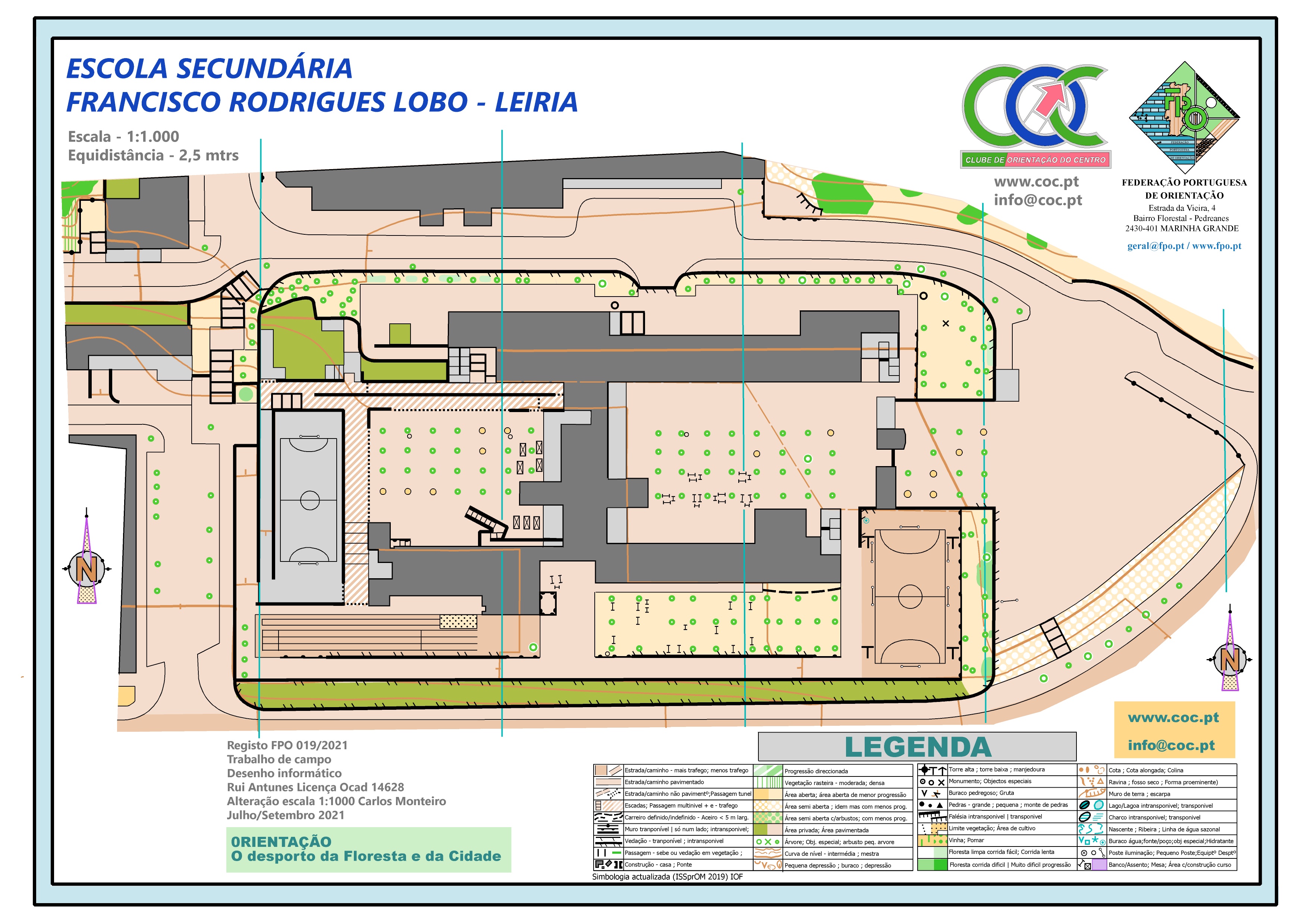 (265) - Mapa Esc.Franc.Rod.Lobo - Portugal Janeiro 2022