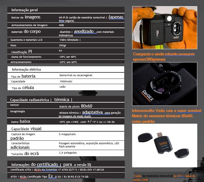 Mquina fotogrfica Atex e IECEx- TOUGHPIX DIGITHERM 