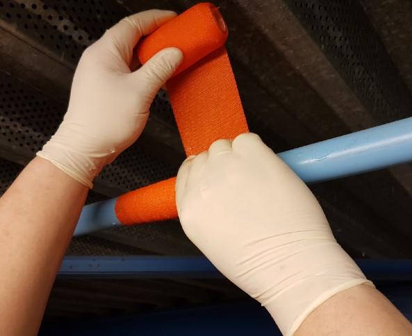 Fita de reparao de tubos
