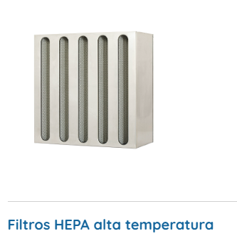 Filtros HEPA alta temperatura