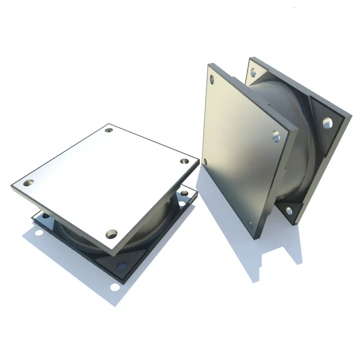 Isolador de vibrao retangular