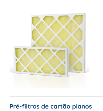 Pr�-filtros de cart�o planos