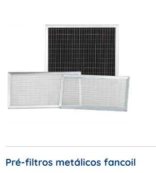 Pr�-filtros met�licos fancoil