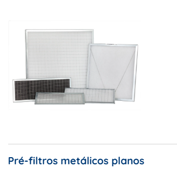 Pr�-filtros met�licos planos