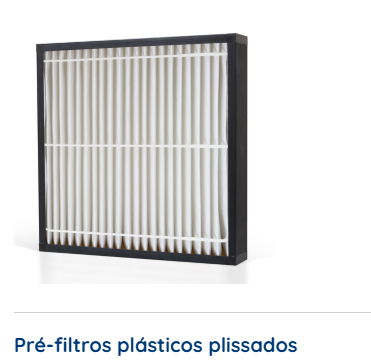 Pr�-filtros pl�sticos plissados