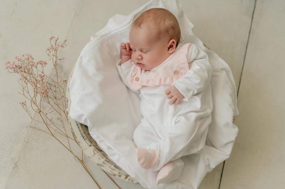 Babygrow algodão azul  ´Paz´