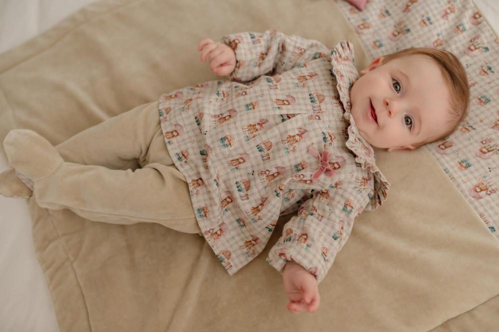 Babete algodão estampada ´Winter´ da Mighty Love