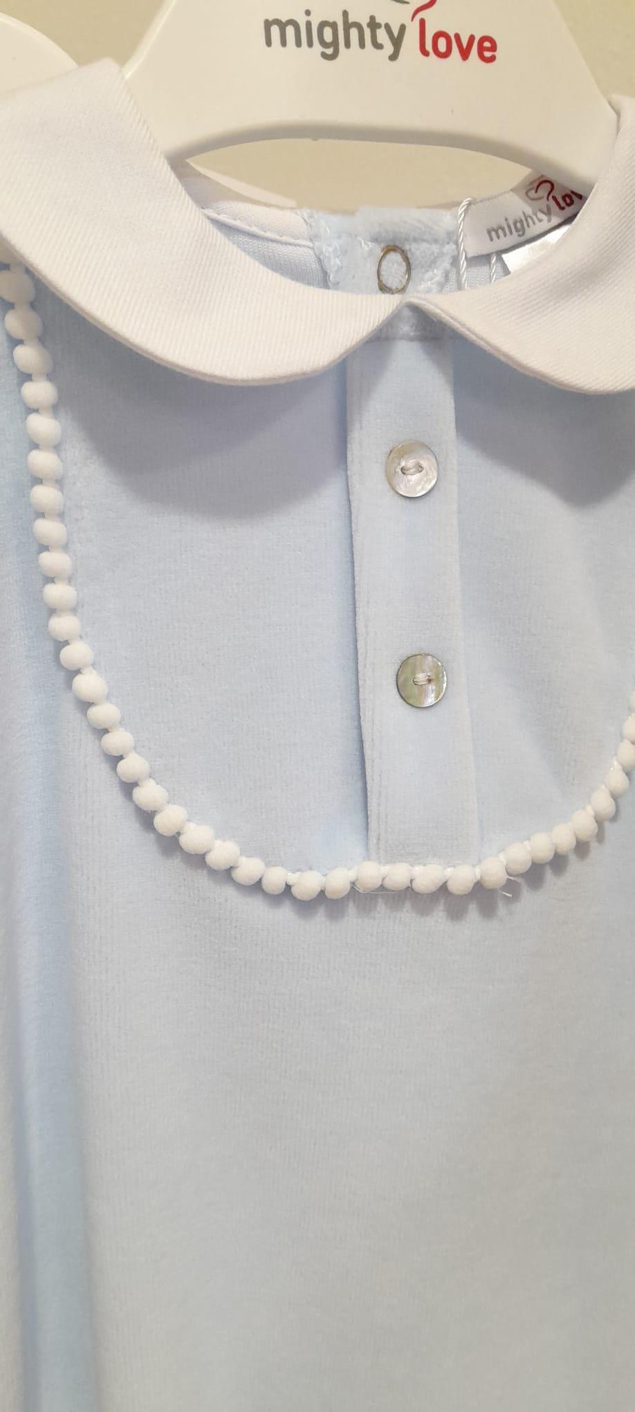 Babygrow laminado rosa ´Pompom´ da Mighty Love