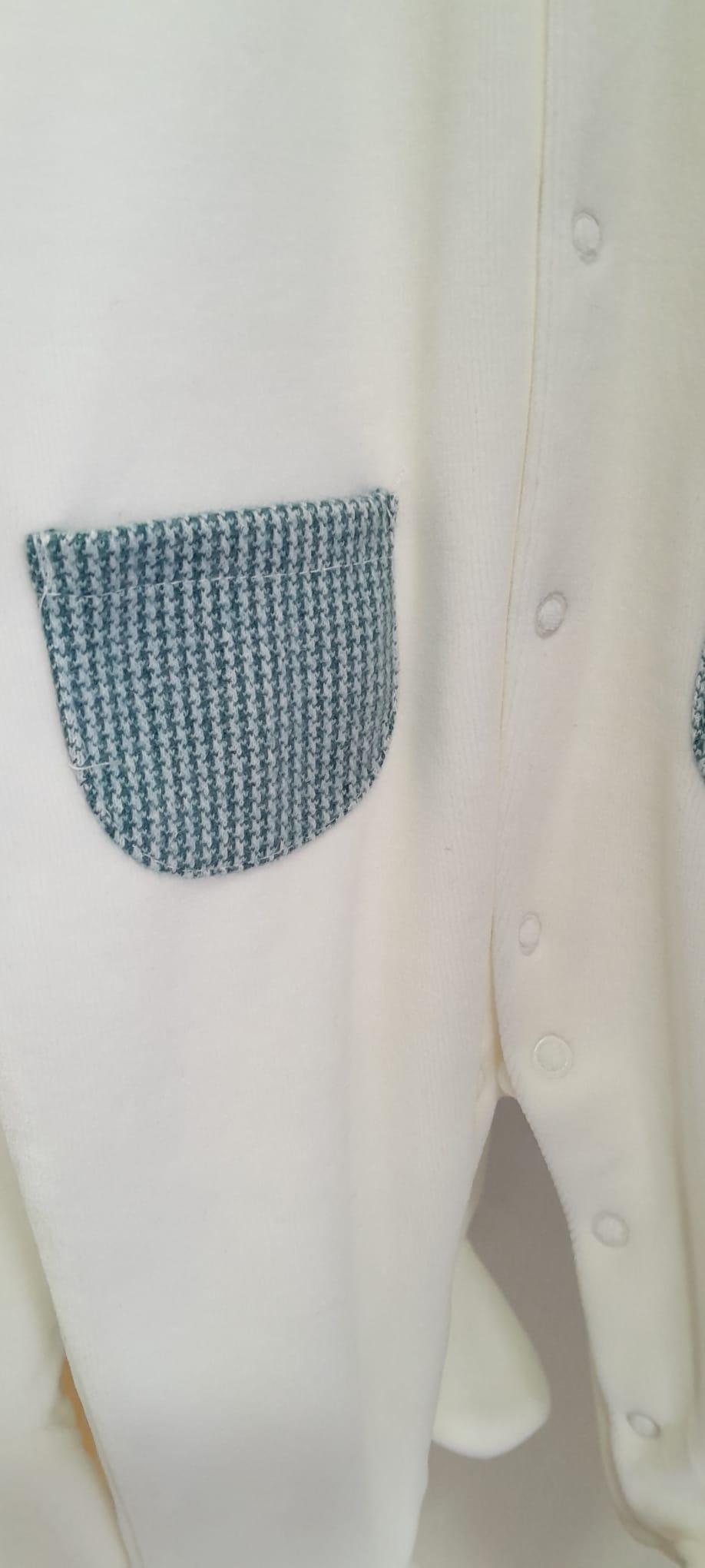 Babygrow c/bolsos Vichy da Mighty Love