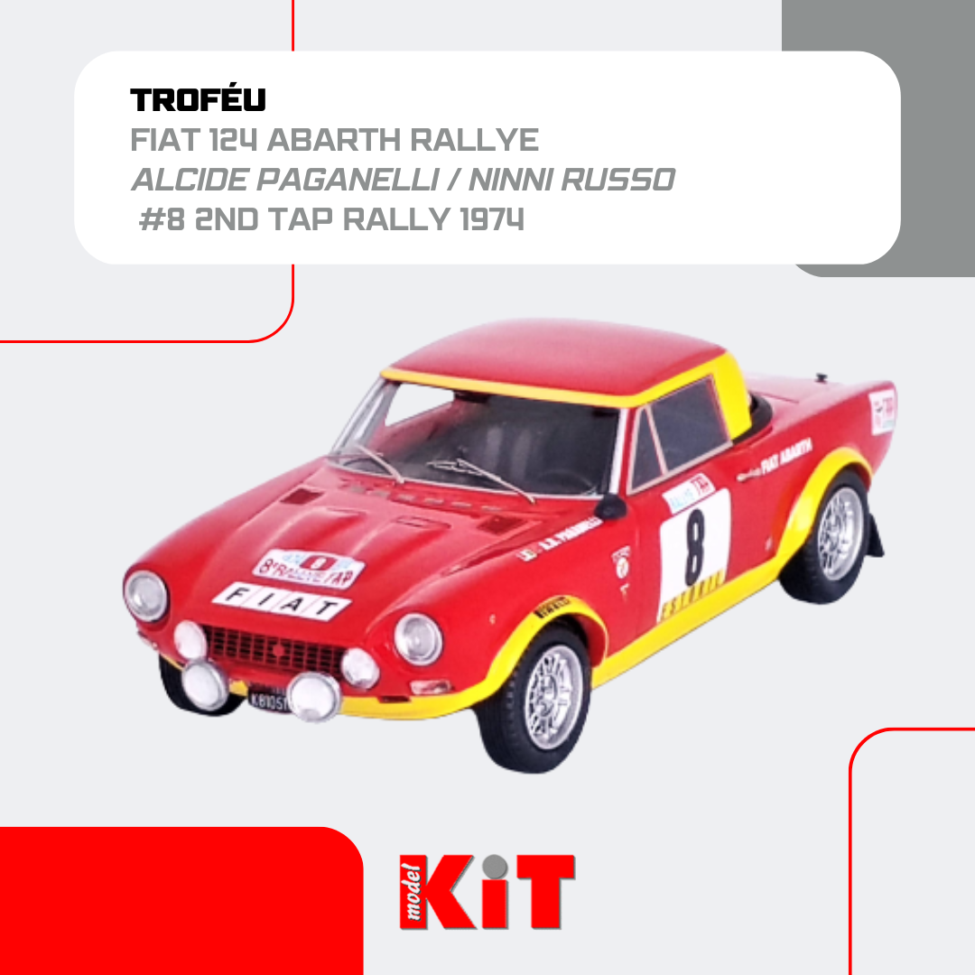 Fiat 124 Abarth Rallye -  #8 Alcide Paganelli / Ninni Russo 2nd Tap Rally 1974