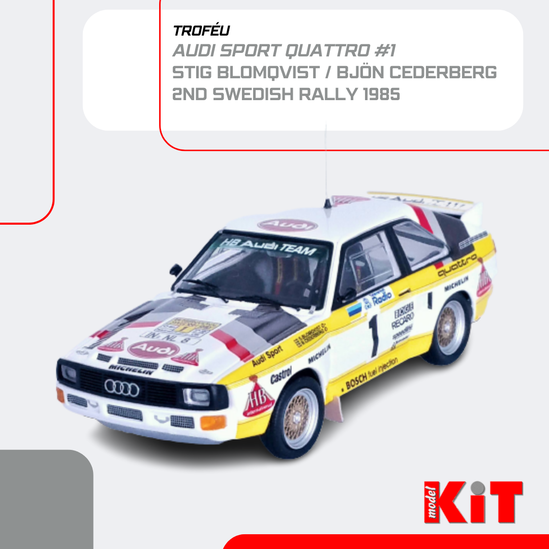 Audi Sport Quattro #1 - Stig Blomqvist / Bjön Cederberg - 2nd Swedish Rally 1985