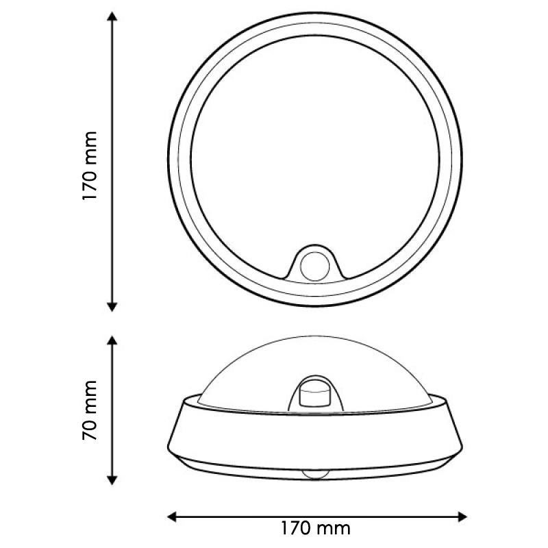 LED COM SENSOR SPHERA