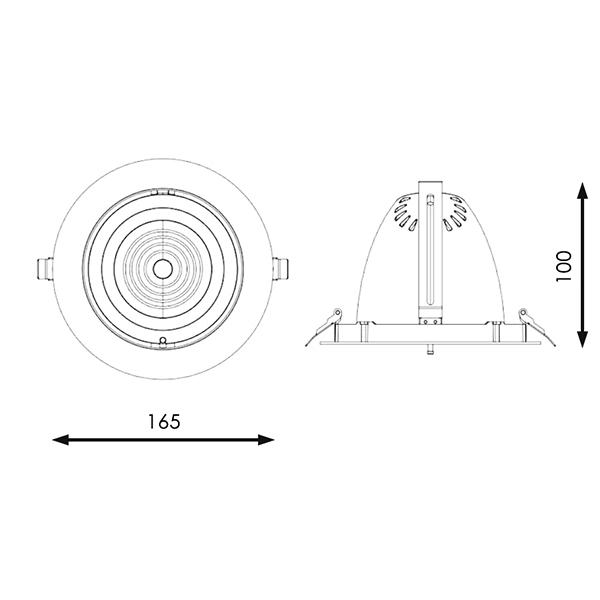 FOCO DOWNLIGHT LED DIRECCIONAVEL TRACK
