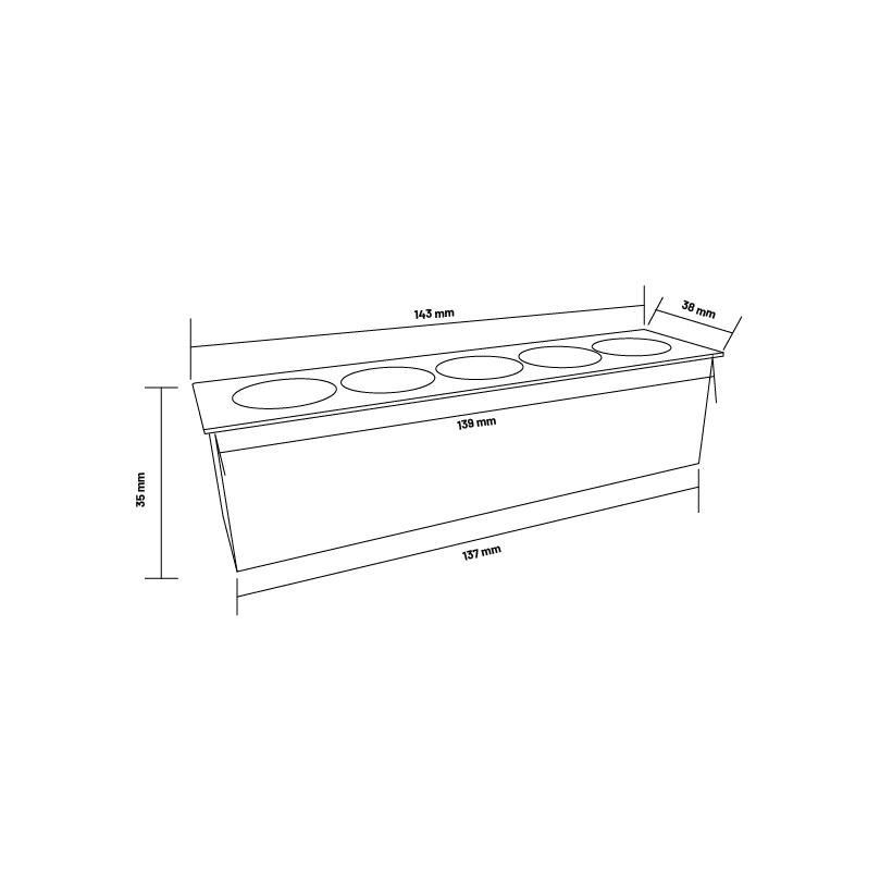 FOCO LED  LINEAR VIENA 10W