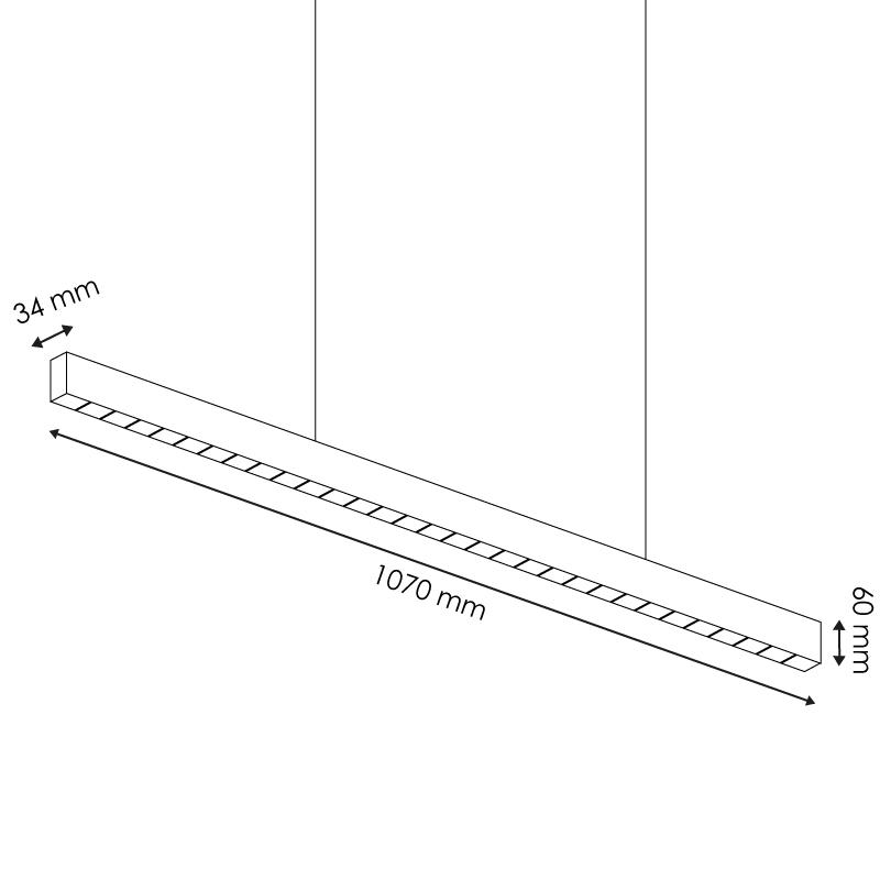 LAMPADA LINEAR LED VIENA 40W