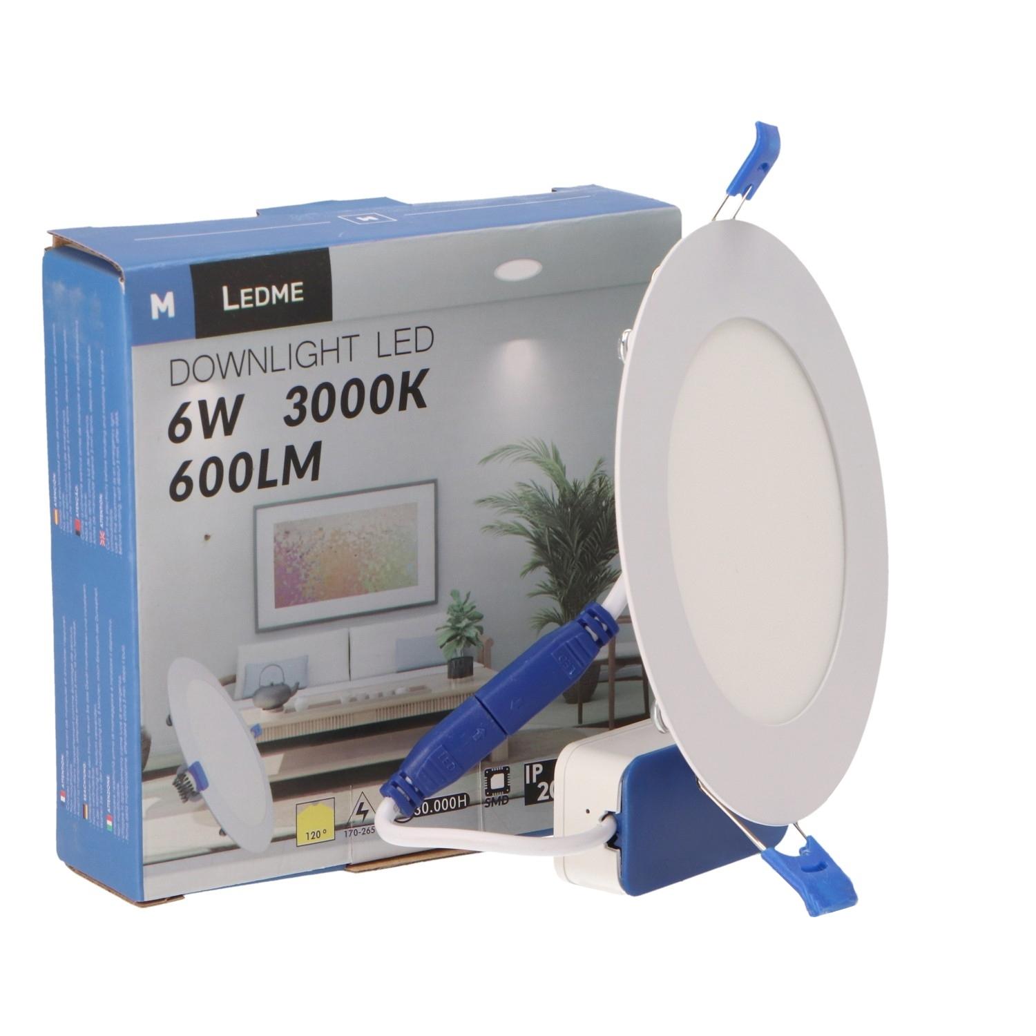 Painel Led Redondo Serie Slim 6W 3000K