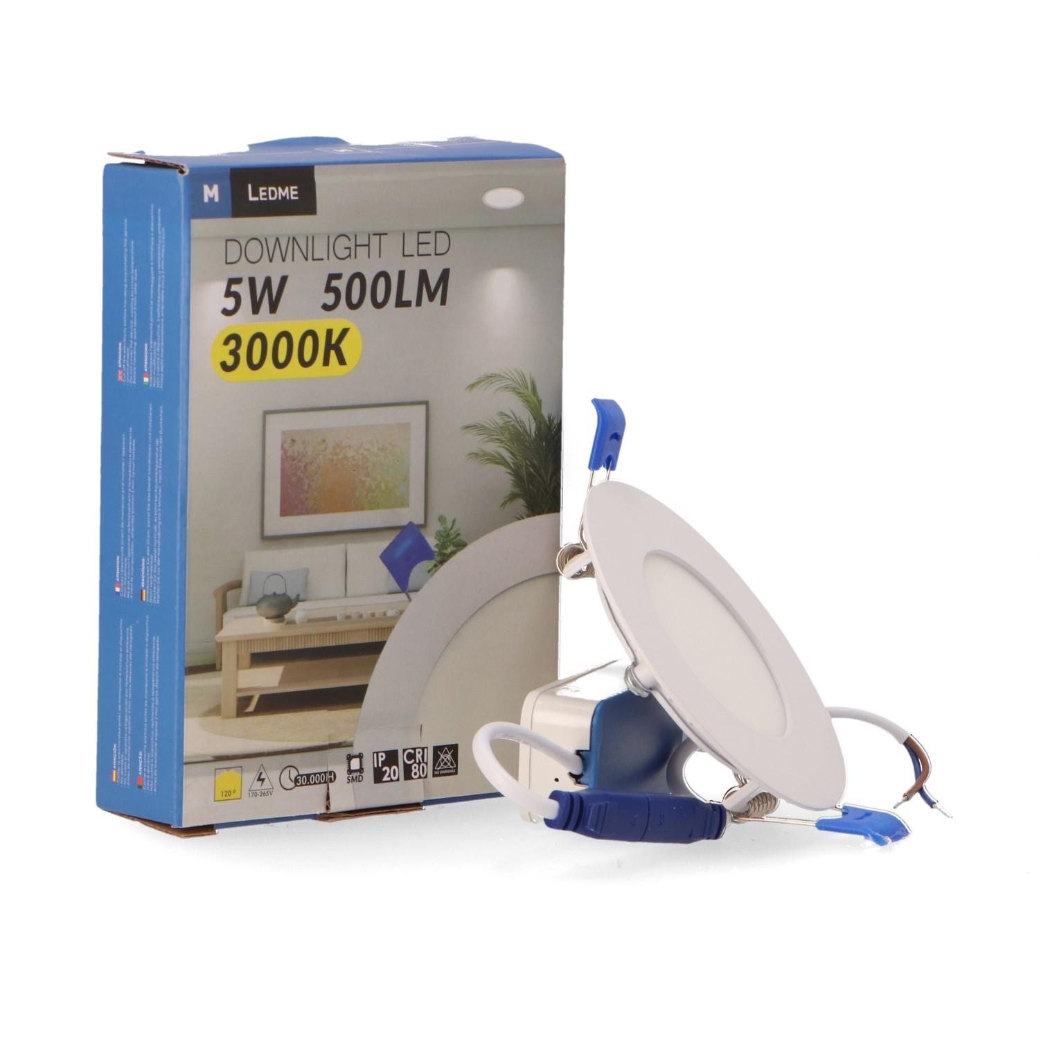 Painel Led Redondo Serie Slim 5W 3000K