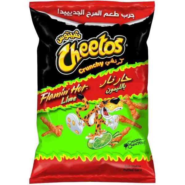 CHEETOS CRUNCHY FLAMIN HOT WITH LIME