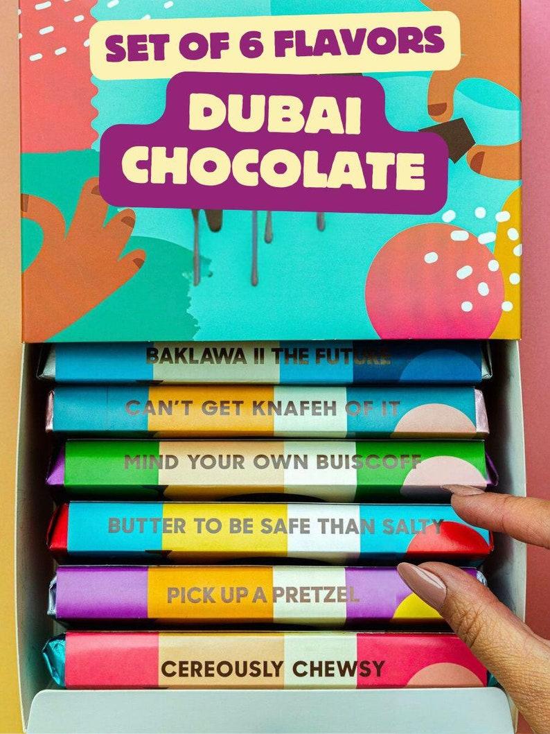 PRE VENDA - BOX OF 6 DUBAI CHOCOLATE FIX CHOCOLATIER - FEITO A MAO