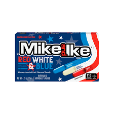 MIKE & IKE RED WHITE BLUE 120G